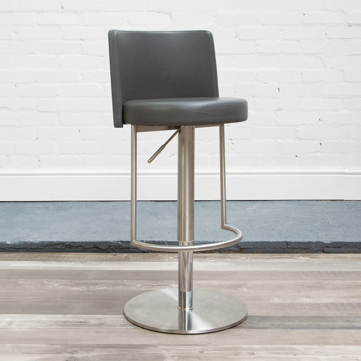 Moyzan Steel Bar Stool Footrest - Variety Of Colours - Grey.