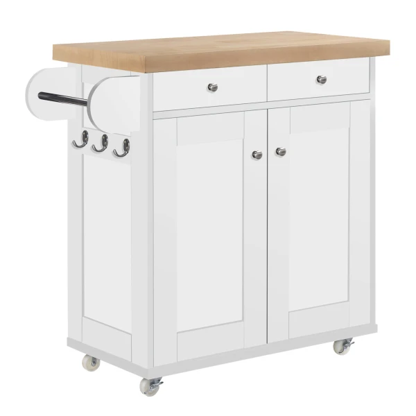 Pauline L White Kitchen Island