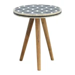 Unick Bone Inlay Tripod Stool