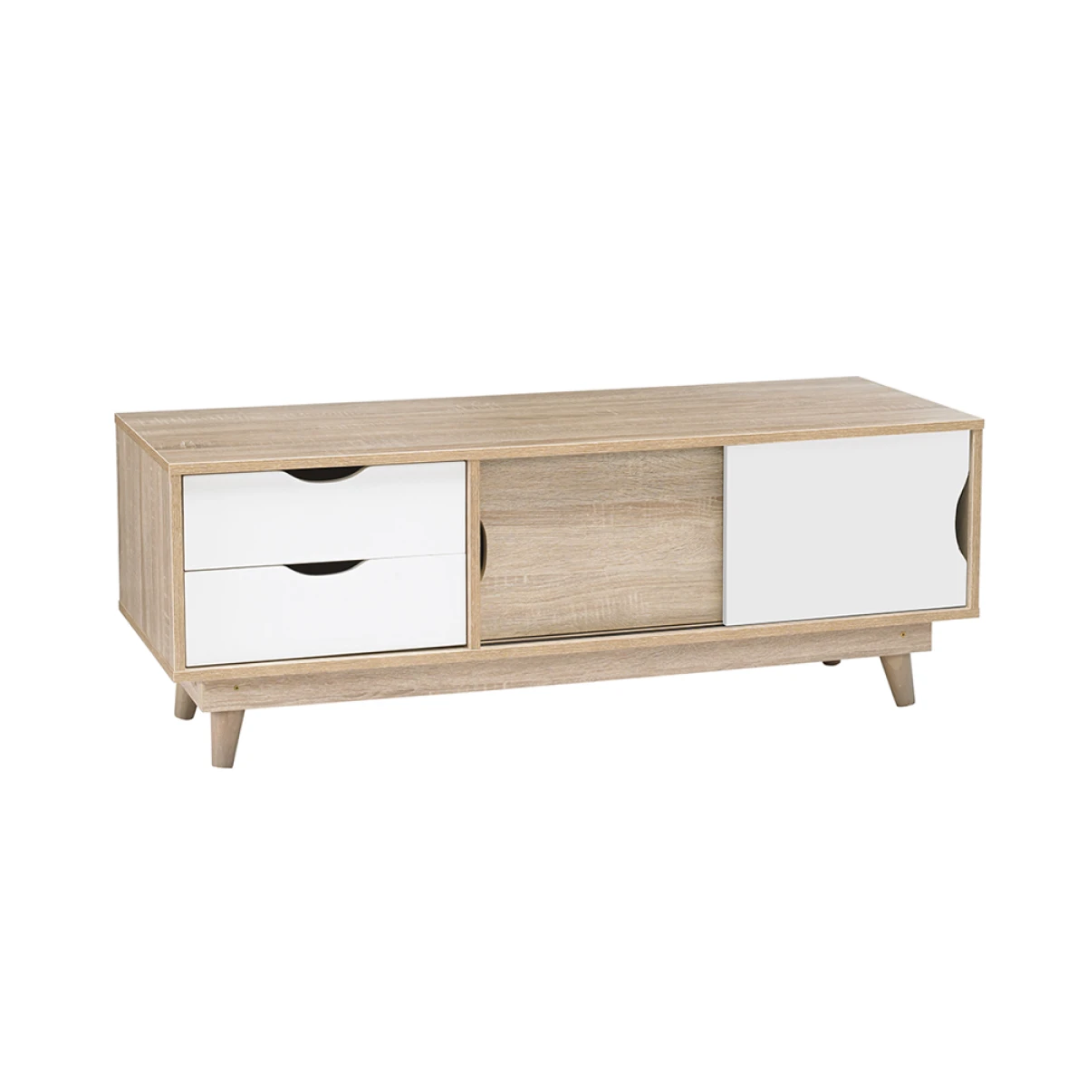 Secily Oak TV Unit White