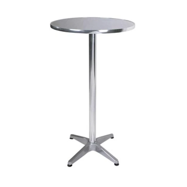 Boley Aluminium Out/indoor Tall Poseur Table Top Space Saver Option