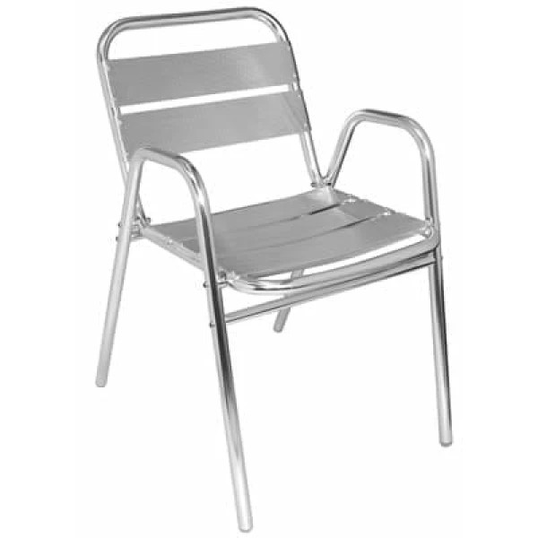 Lily Aluminium Stacking Patio Chairs Set Of 4