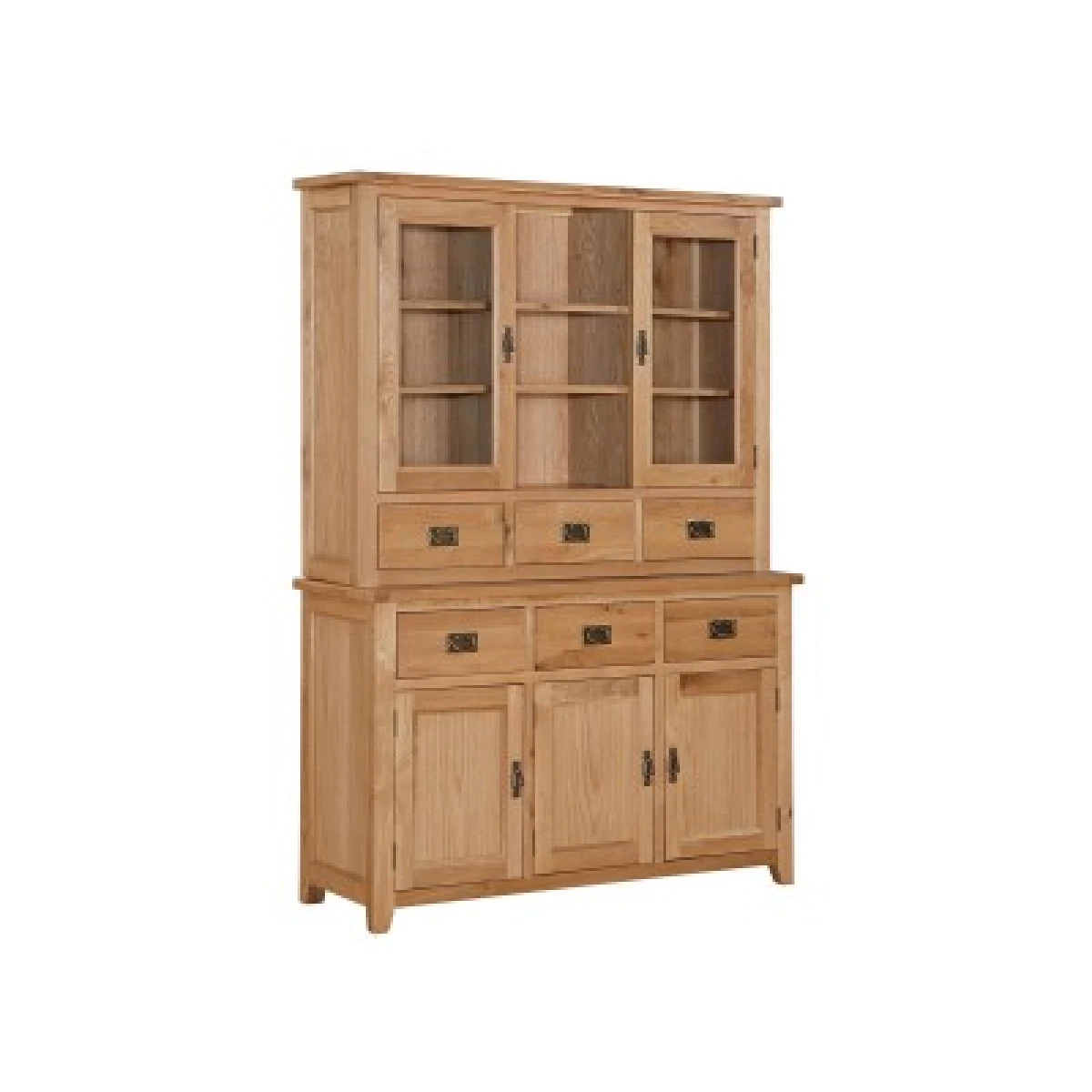 Starry Oak Display Unit Sideboard - 3 Doors