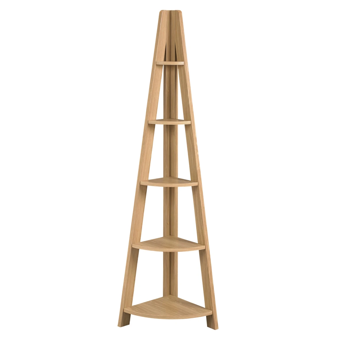 Toddny Corner Ladder Shelving Oak