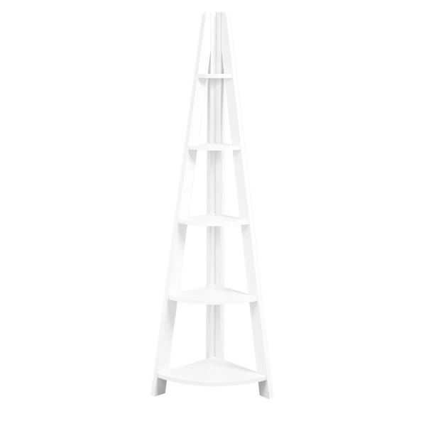 Toddny Corner Ladder Shelving White