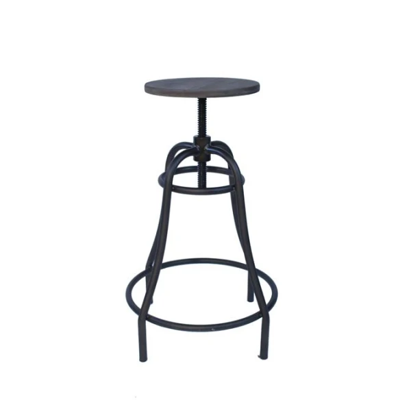 Temzon Bar Stool Rustic Industrial Stool