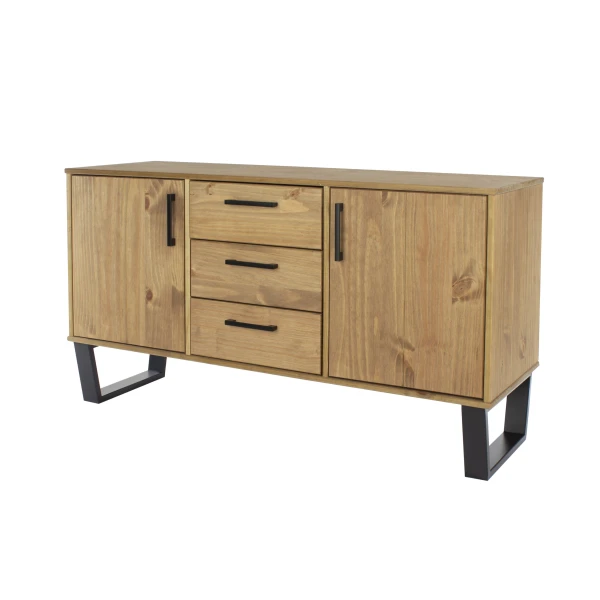 Tocos Grey Pine Medium Sideboard With 2 Doors