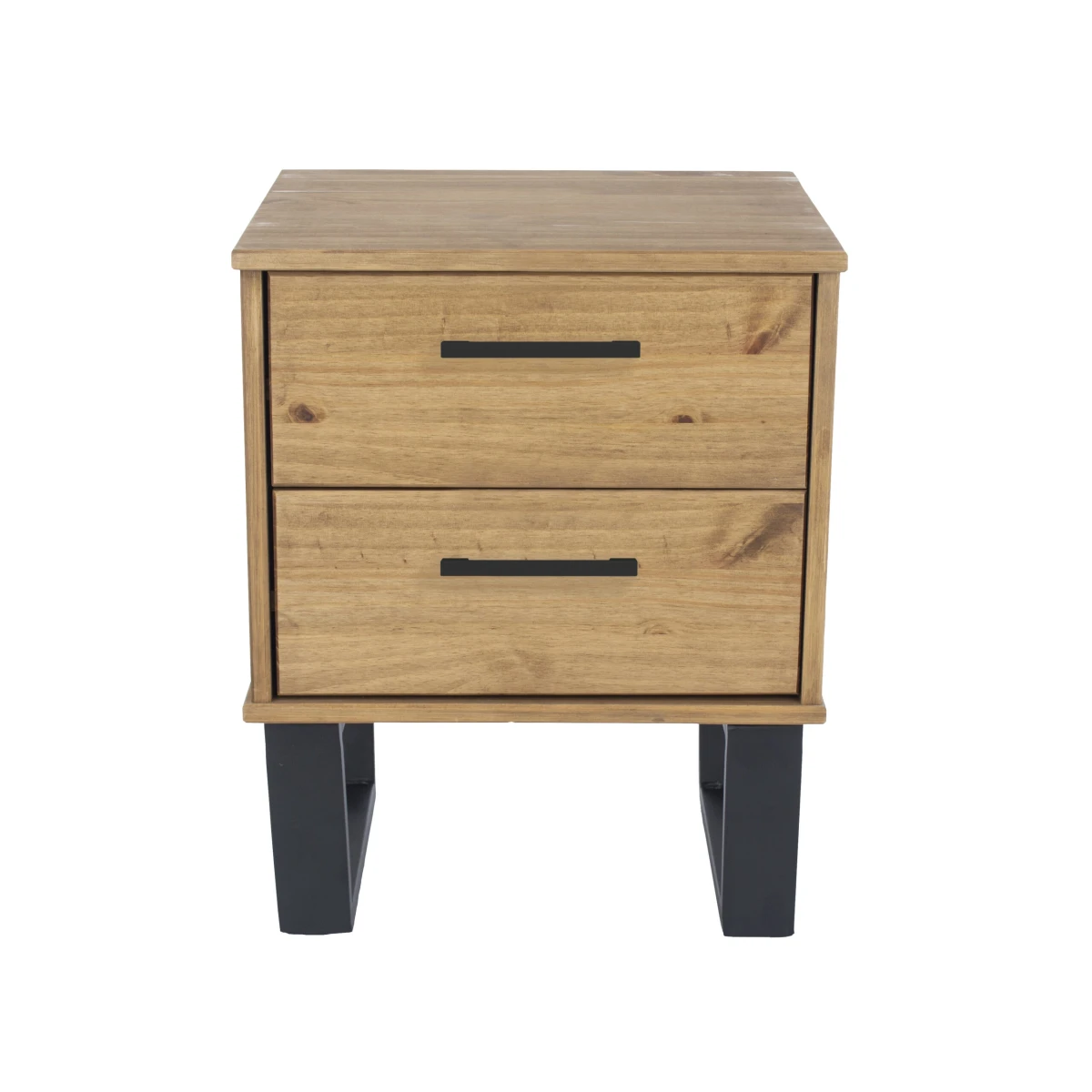 Tocos Pine 2 Drawer Bedside Cabinet