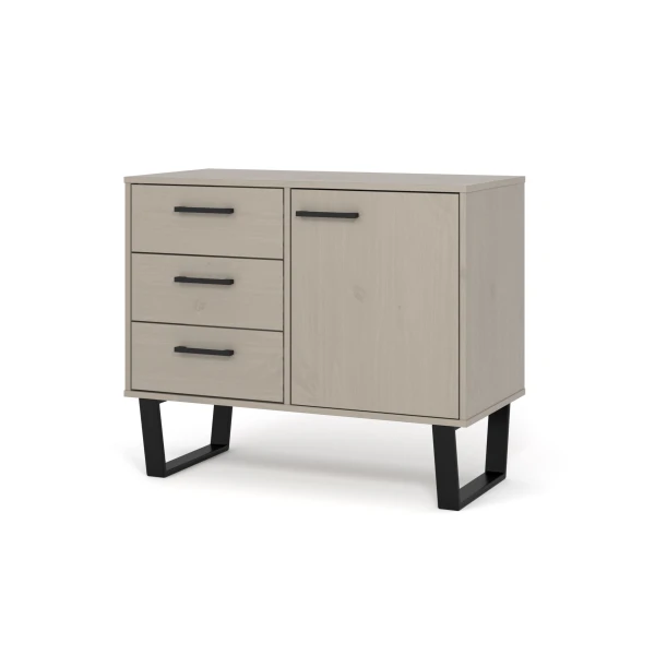 Tocos Grey Small Sideboard With 1 Door