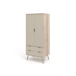 Augustine Driftwood 2 Door 2 Drawer Wardrobe