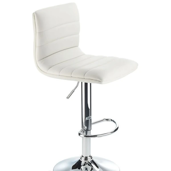 Vista Breakfast Bar Stool White Height Adjustable