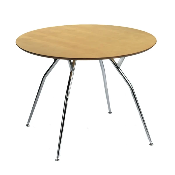 Mazone Round Large Table Stylishe Chrome Legs