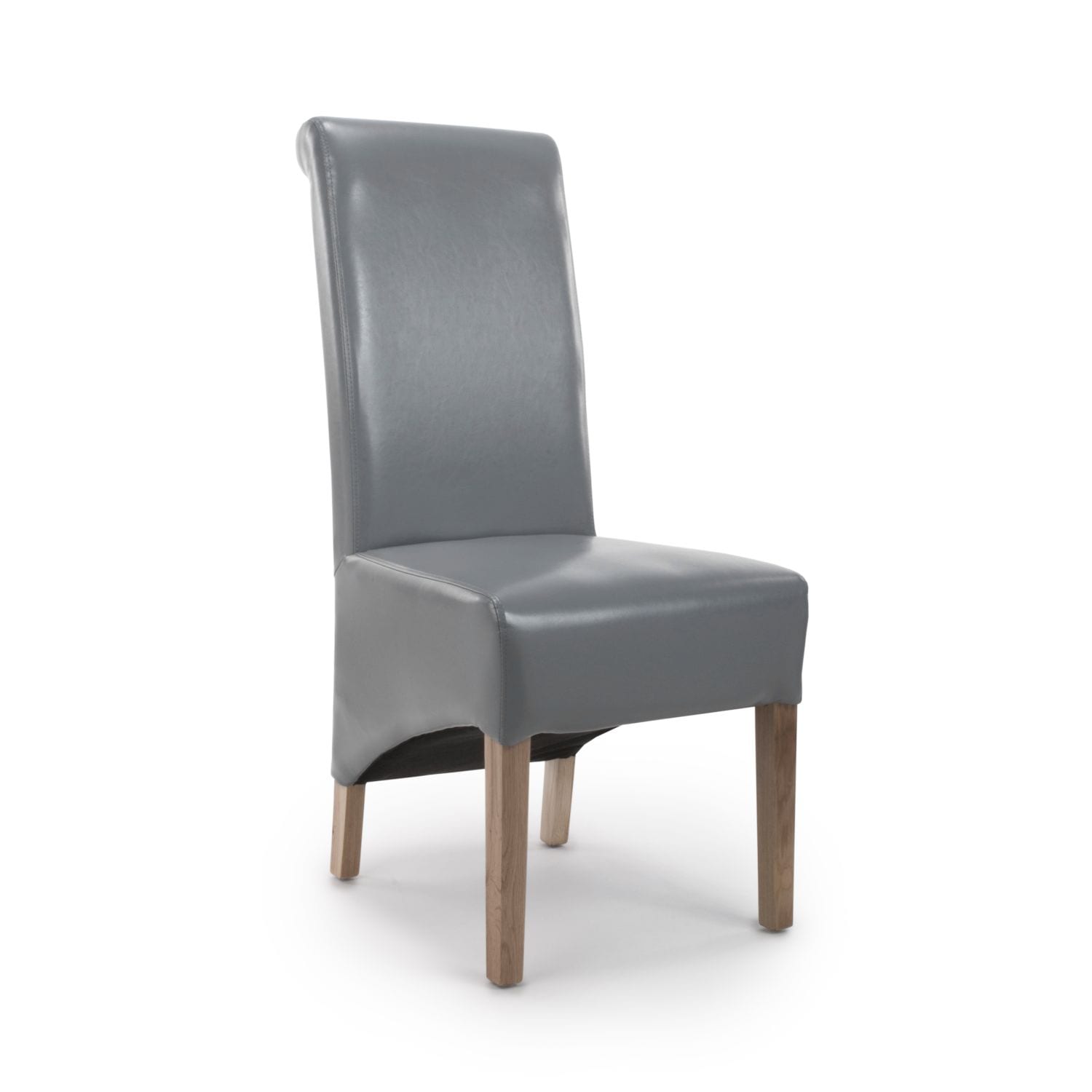 Karren Rol bonded Leather Grey Chair