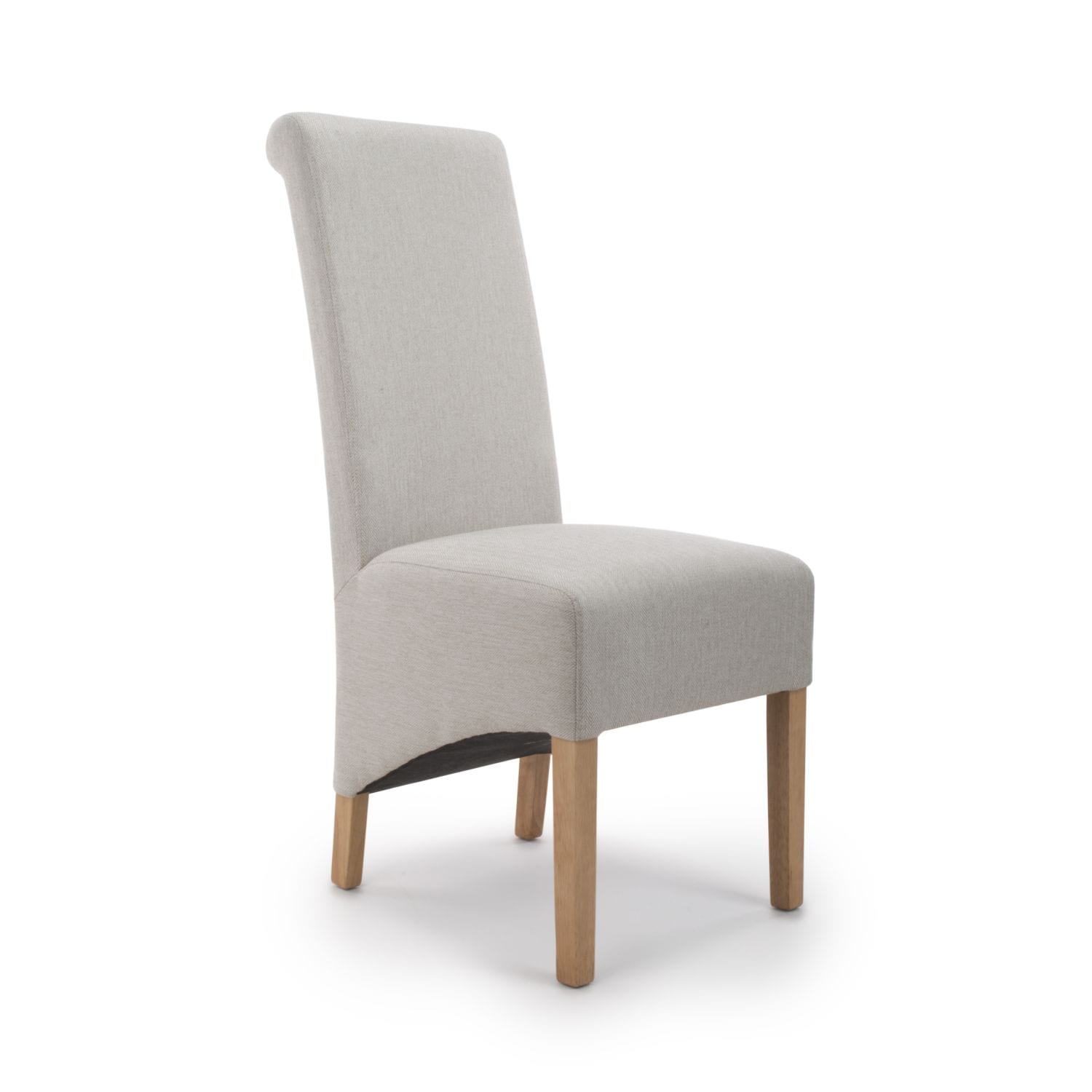 Karren Roll Herringbone Plain Cappuccino Chair