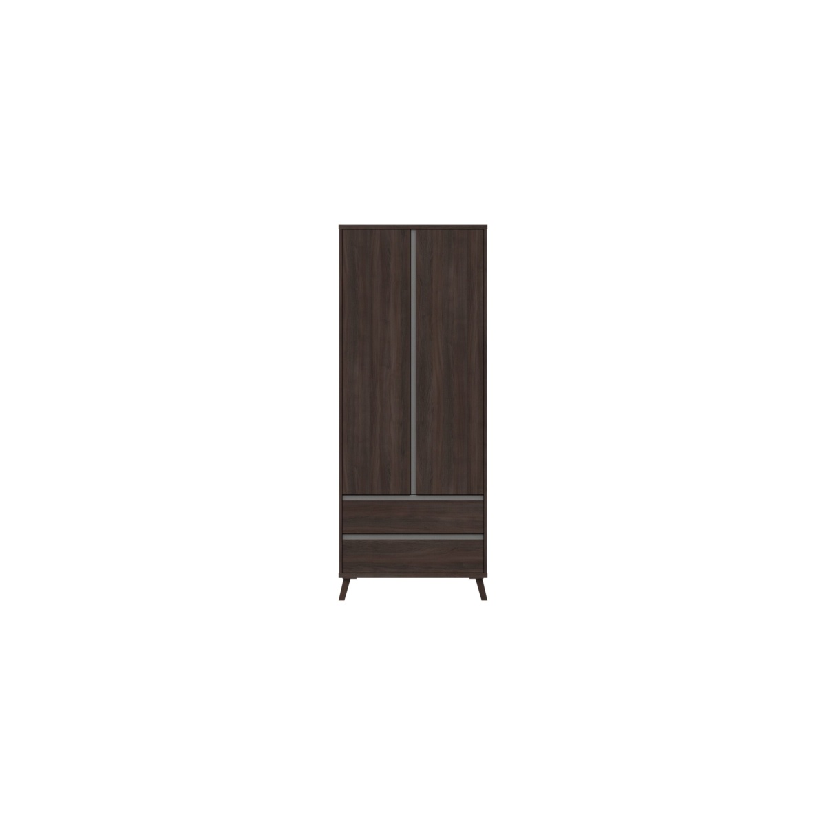 Tamarine Two Door Two Draw Wardrobe - Truffle Oak