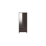 Tamarine Two Door Two Draw Mirror Wardrobe - Truffle Oak