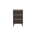 Tamarine Three Drawer Bedside Table - Truffle Oak