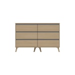 Tamarine Three Draw Double Chest - Oak