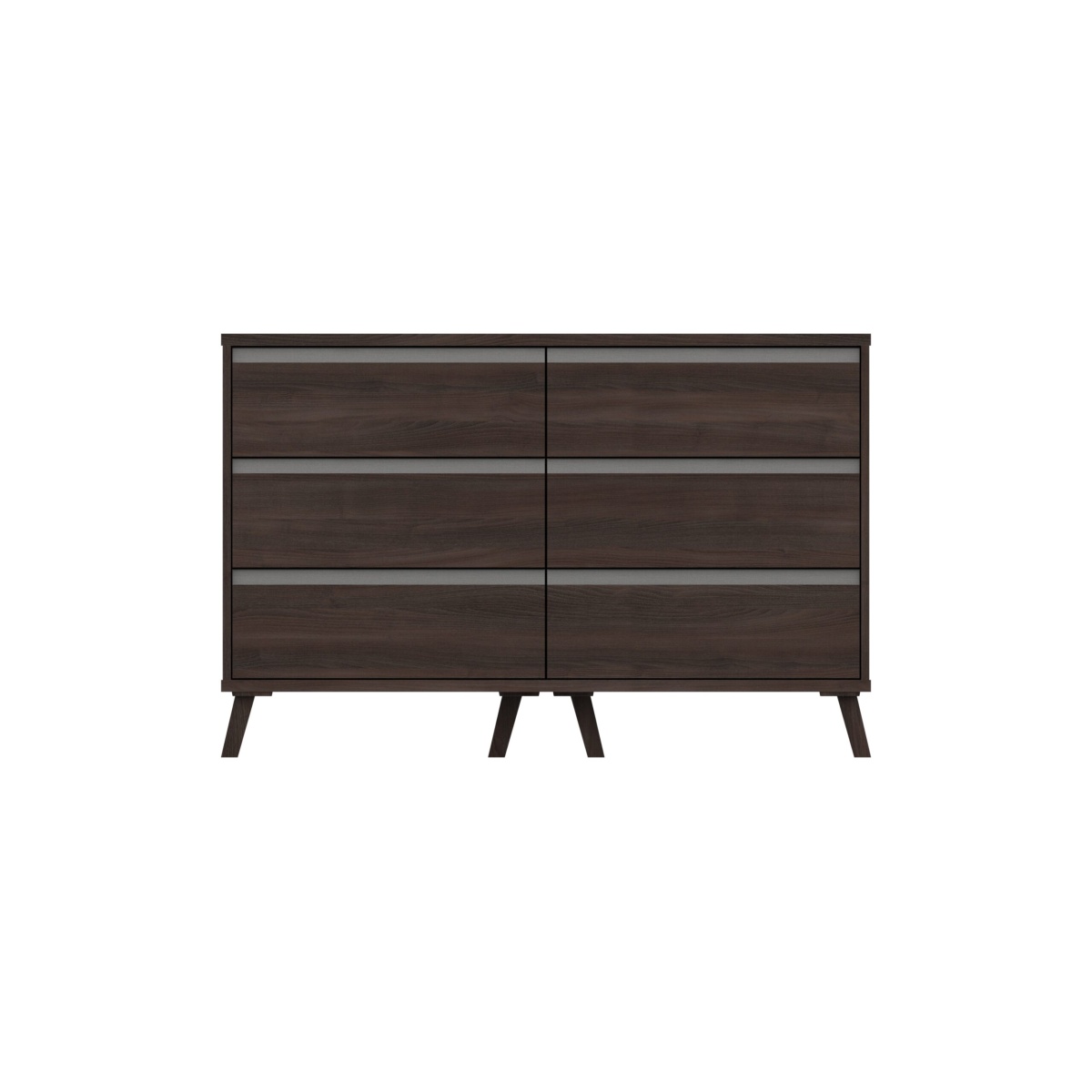 Tamarine Three Draw Double Chest - Truffle Oak