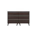 Tamarine Three Draw Double Chest - Truffle Oak