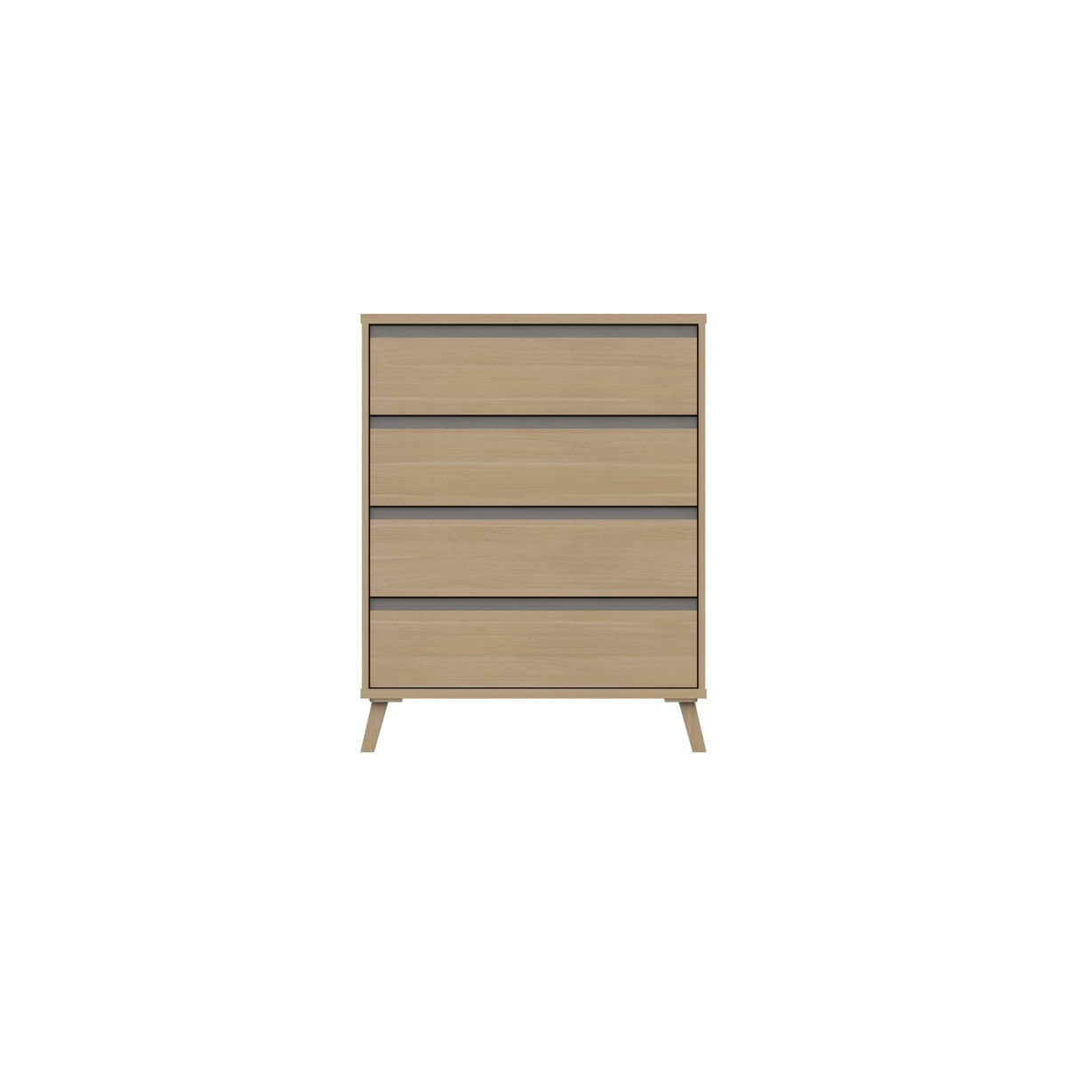 Tamarine Four Draw Chest - Oak