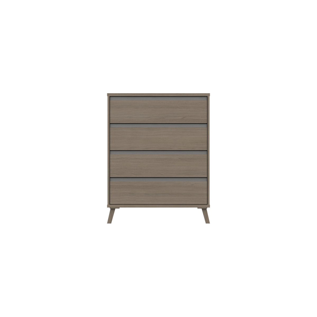 Tamarine Four Draw Chest - Grey Oak