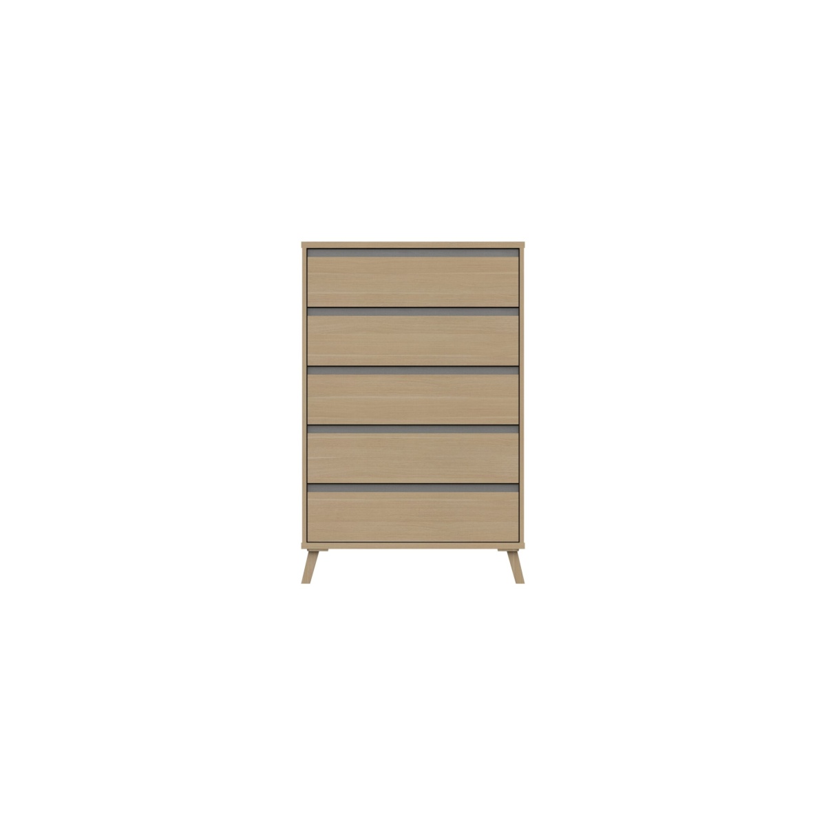 Tamarine Five Draw Chest - Oak