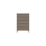 Tamarine Five Draw Chest - Grey Oak