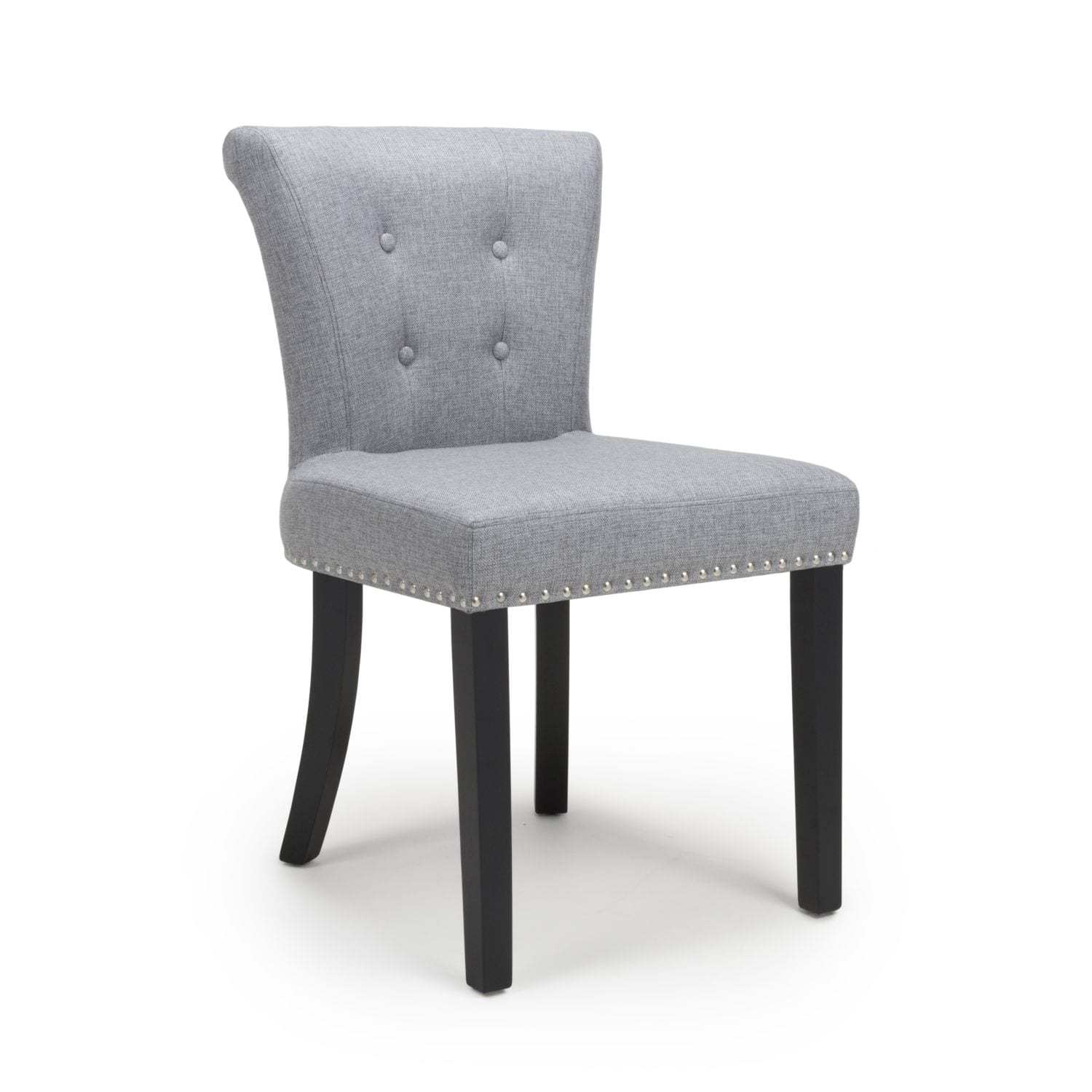 Windsor Linen Effect Silver Grey Accent Chair
