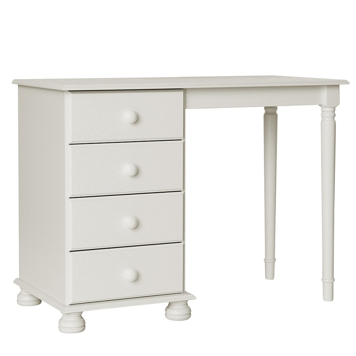 Dens Single Dressing Table In White