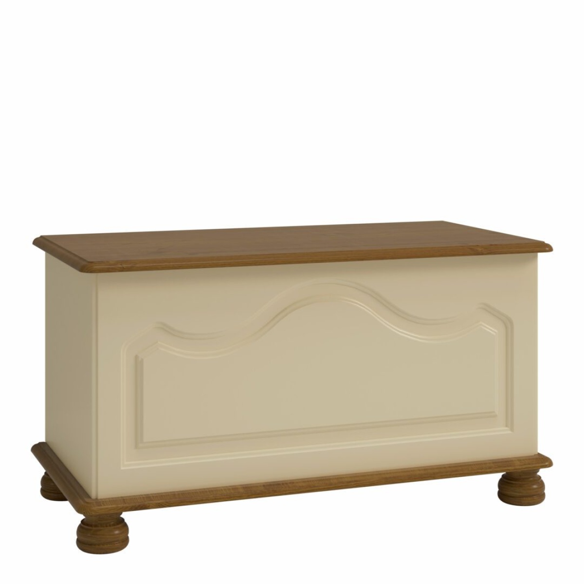 Avenue Ottoman Cream & Pine