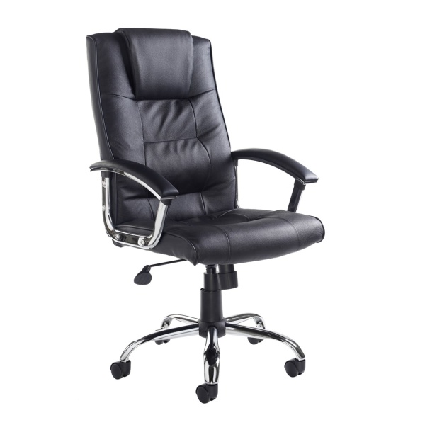 Hamp Leather Faced Executive Office Chair