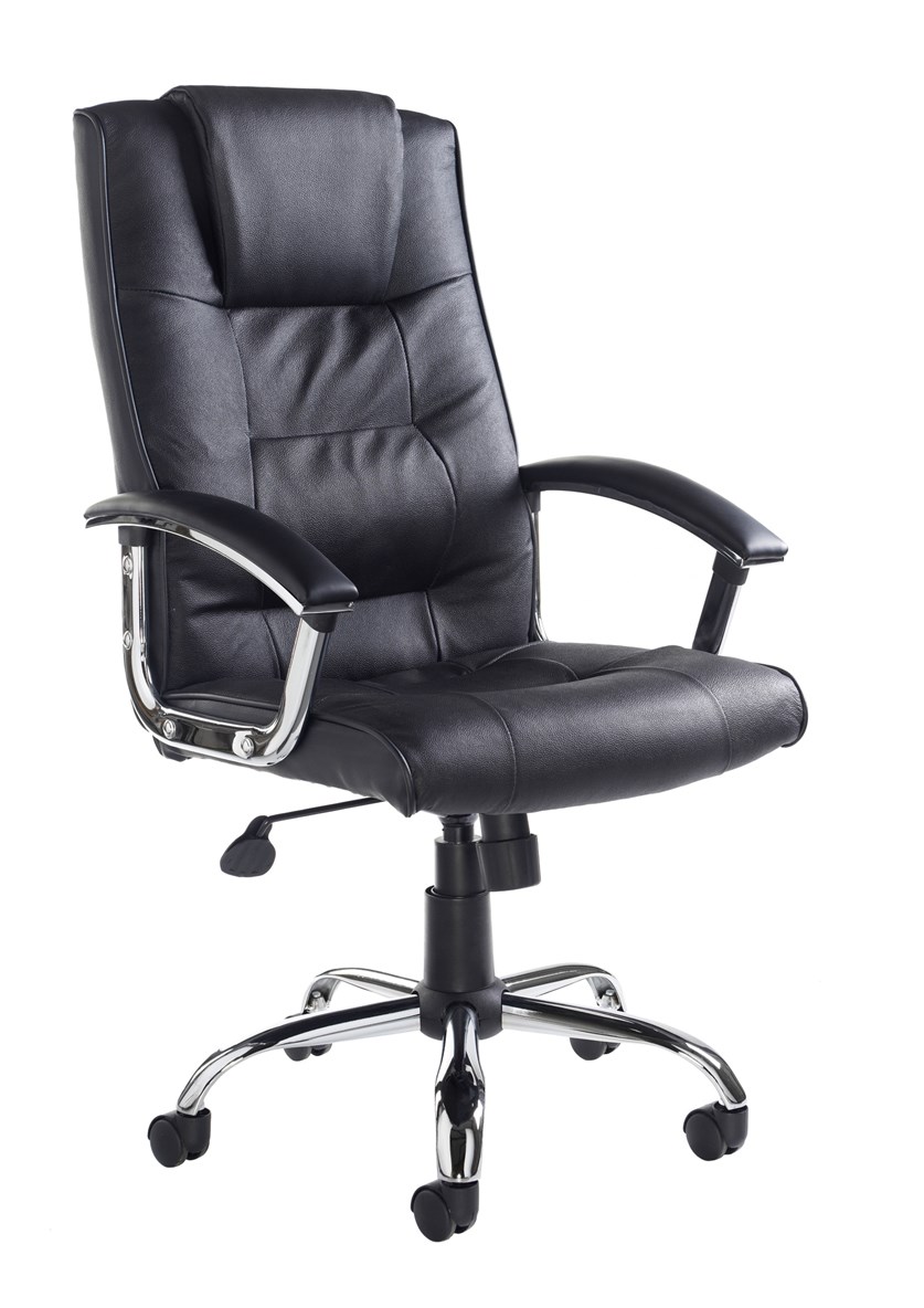 Hamp Leather Faced Executive Office Chair