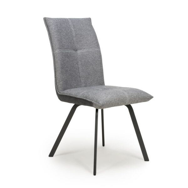 Lanta Linen Effect Light Grey Chair