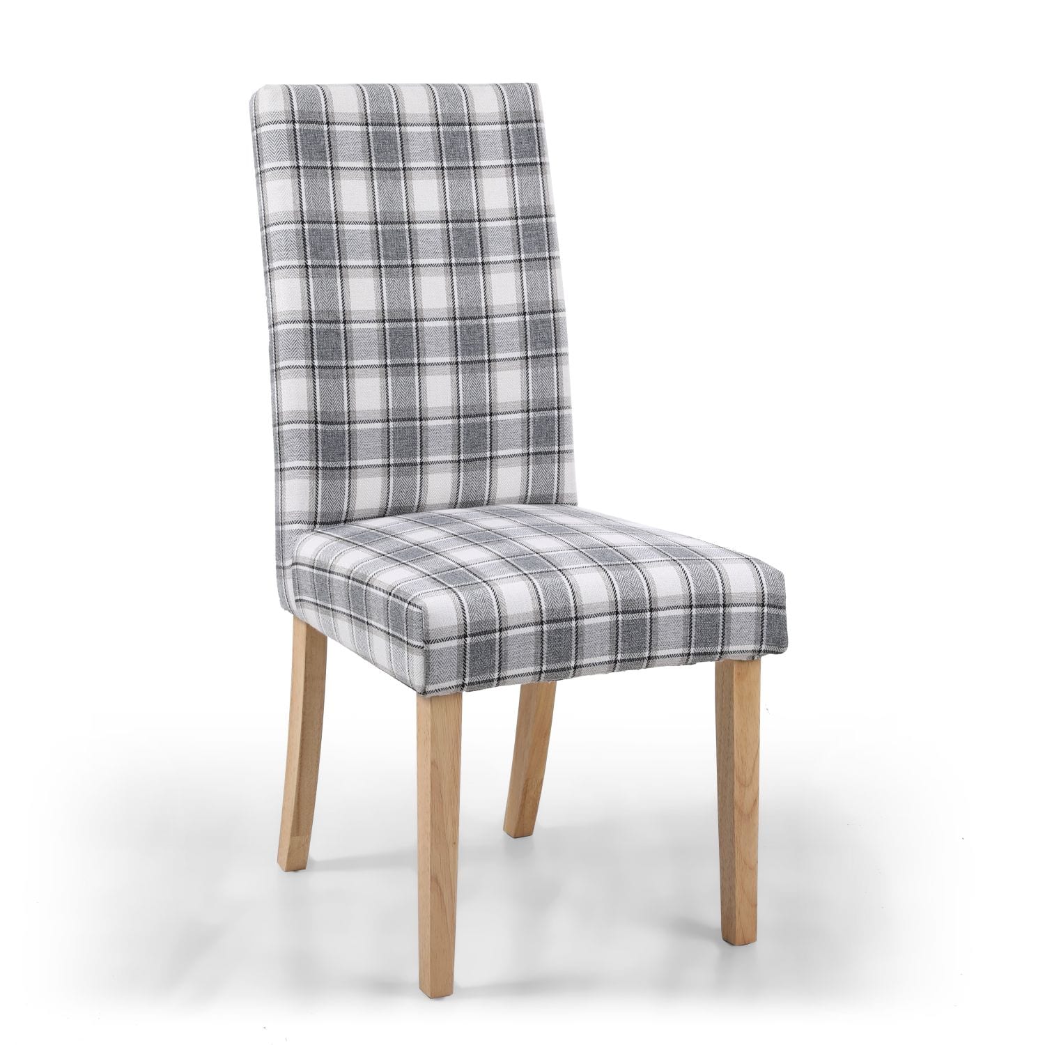 Medley Herringbone Check Cappuccino Chair In Legs