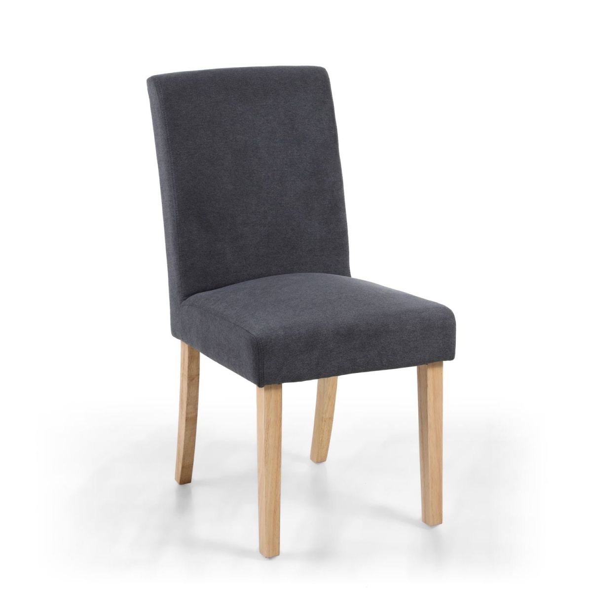 Compton Linen Effect Dark Grey Chair In Legs