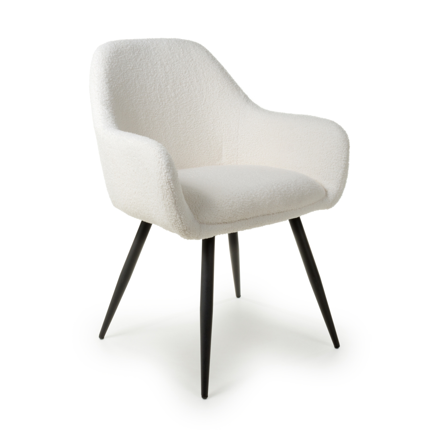 Mlsompia Boucle White Dining Chair