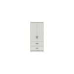 Marianne Two Door Wardrobe Drawers - White