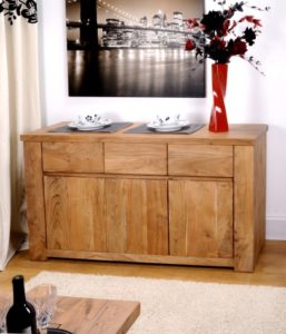 Sherry Sideboard - Large - 3 Drawer 3 Door - Solid Hardwood