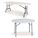 Lagray Plastic Folding 8Ft X 2Ft 6In Trestle Table