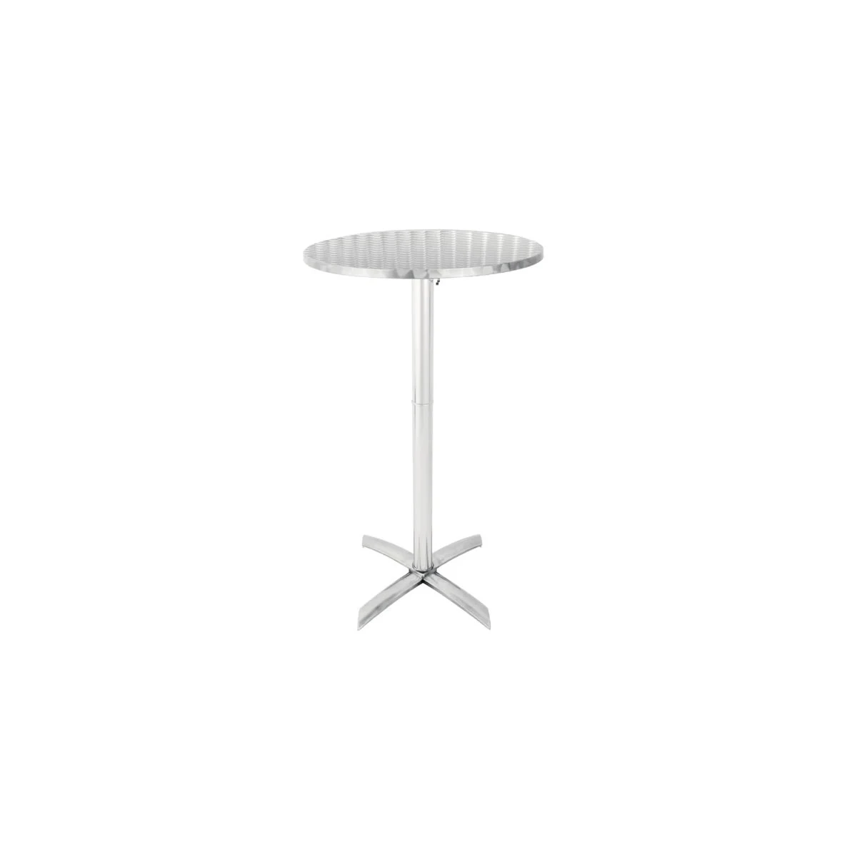a round table with a white background