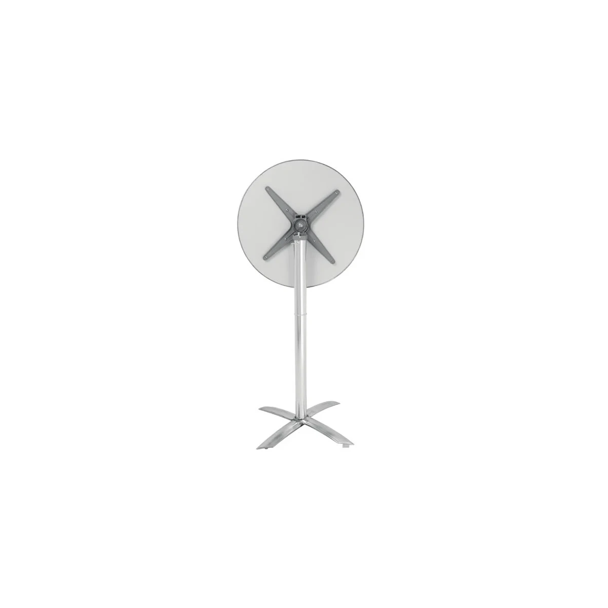 a round white object with a metal frame