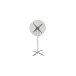 a round white object with a metal frame