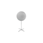 Round Flip Top Poseur Table Stainless Steel 600mm