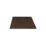 outdoor Square Dark Brown Table Top and Base Combo