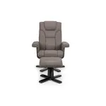 front Recliner & Footstool - Grey