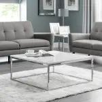 White Marble Top Coffee Table