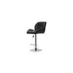 Black Diamond Design Swivel Kitchen Bar Stool with Adjustable Height