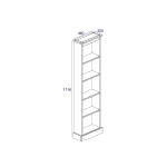 corite tall pine book case