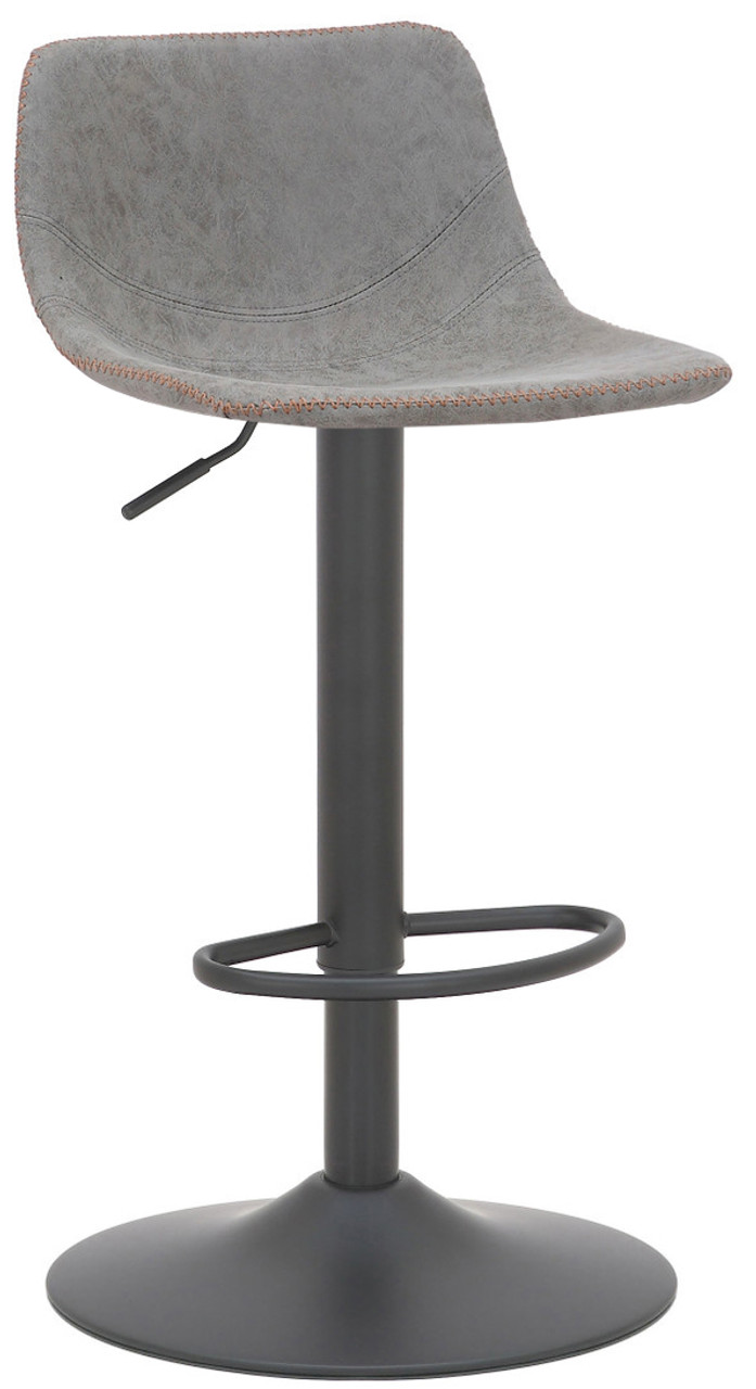 Antico Bar Stool Grey with Black Frame